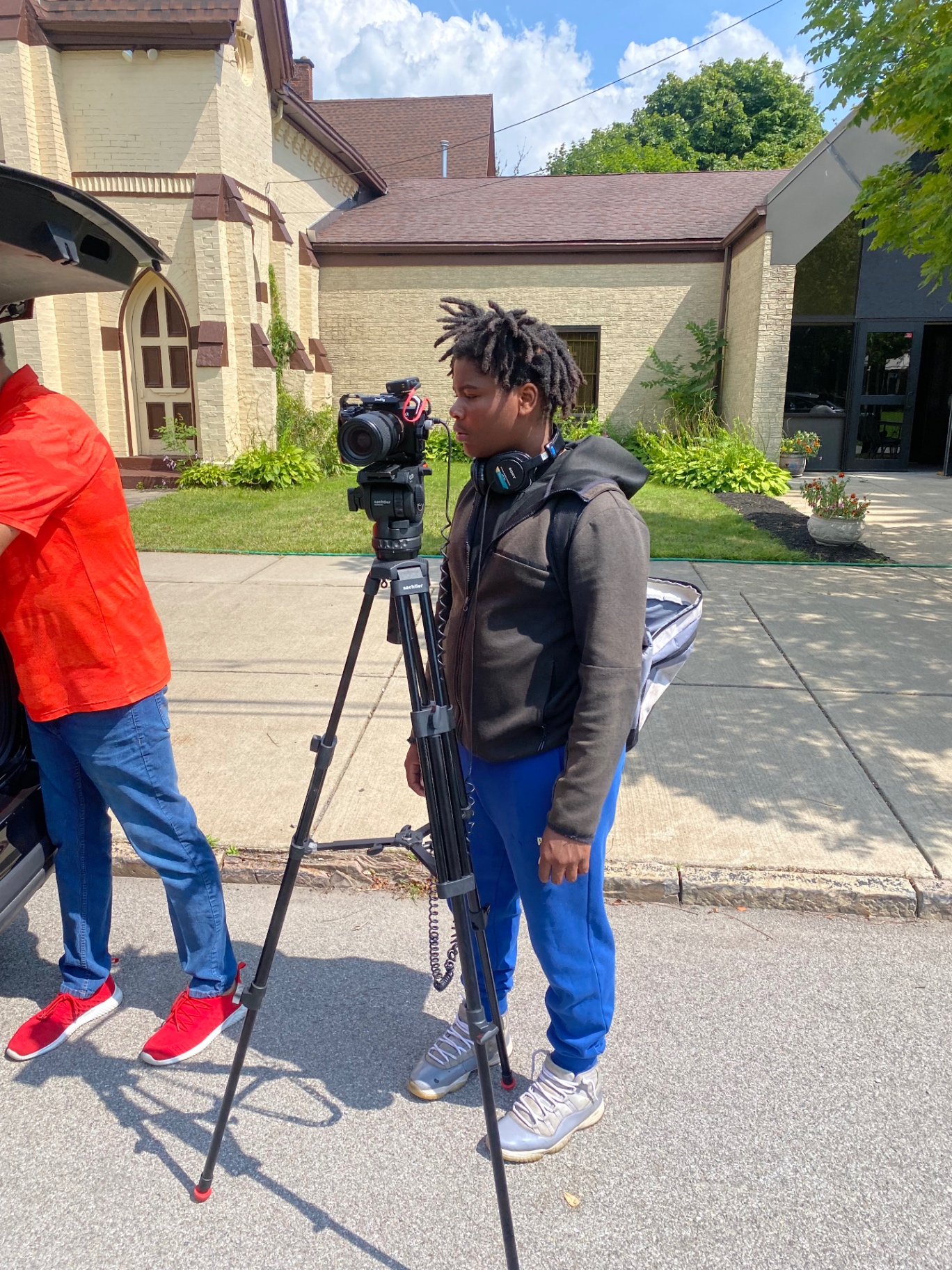 Young creator behind the camera