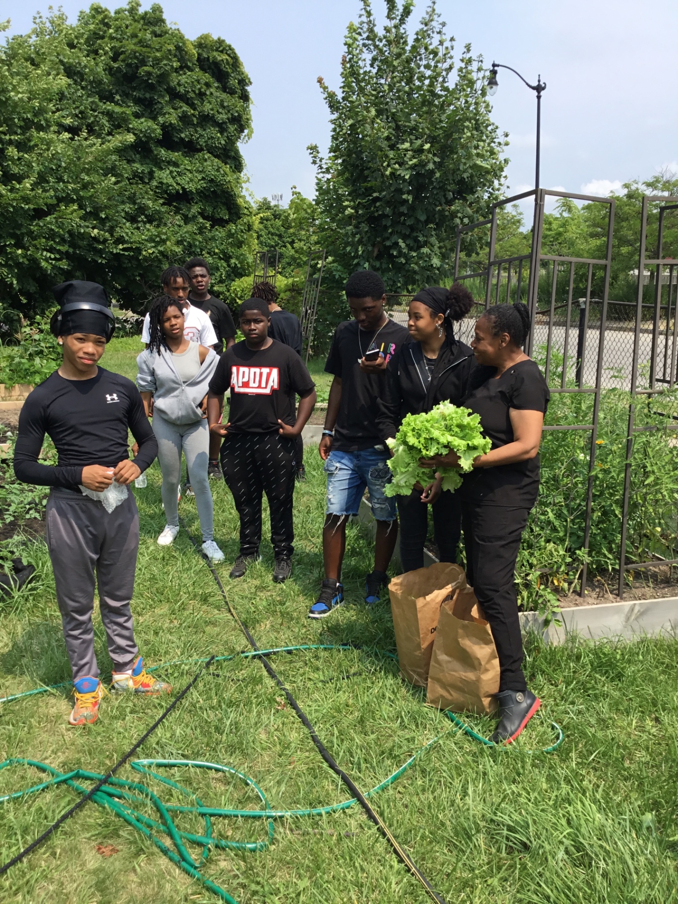 Youth in the community garden